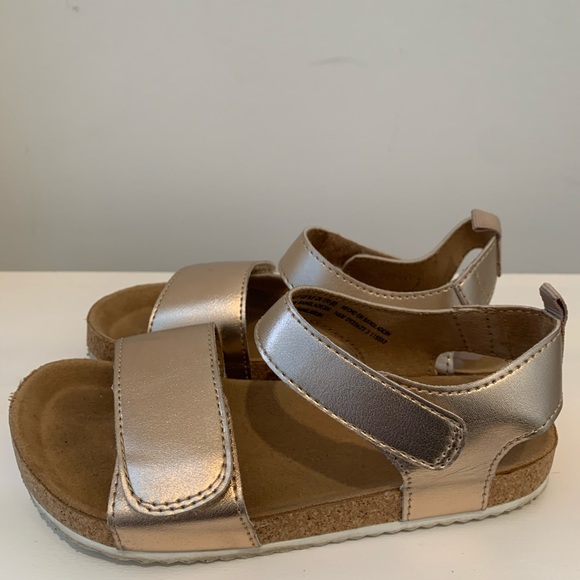 H&M toddler/girls blush gold sandals. Size 9.5 - Picture 4 of 9